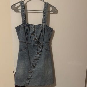 Forever 21 Asymmetrical Denim Mini Dress